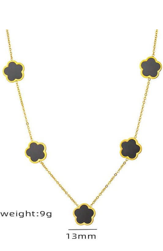 18K Gold-Plated Four-Leaf Clover Pendant – Dainty Lucky Necklace for Women