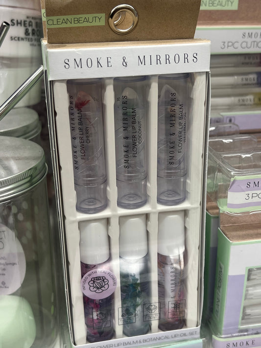 A 6-piece set of lip care products.
